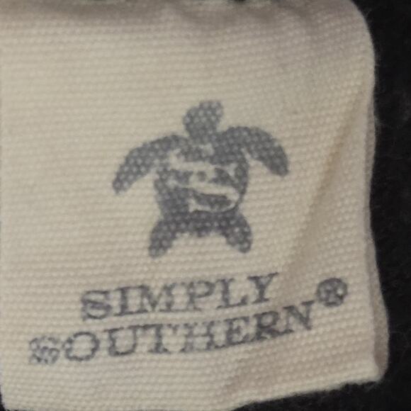 Simply Southern Teddy Bear Sherpa 1/4 Zip Fleece Pullover Jacket Gray SZ XL Cozy - Picture 11 of 11